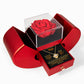 To My Wife - Walk Beside You, Hand In Hand - Eternal Love Knot Necklace with Red Heart Rose Gift Box - Free Shipping Included