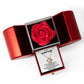 To My Wife - My Partner In Life - Eternal Love Knot Necklace with Red Heart Rose Gift Box - Free Shipping Included