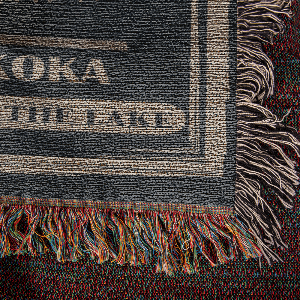 Personalized Woven Blanket for Lake House Owner - Family Name Lake House - Relax and Unwind