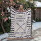 Personalized Woven Blanket for Lake House Owner - Family Name Lake House