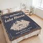 Personalized Woven Blanket for Lake House Owner - Family Name Lake House with Lake Name