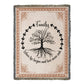 Family Woven Blanket - Where Life Begins and Love Never Ends