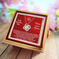 To My Beautiful Wife - Mother Of Our Children - Love Knot Necklace with Rose in a Rotating Gift Box