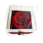 To My Beautiful Wife - Mother Of Our Children - Love Knot Necklace with Rose in a Rotating Gift Box