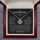 To My Daughter - You Are Braver Than You Believe - Crown Necklace in a Lighted Luxury Gift Box - Price Includes Free Shipping