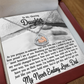 To My Daughter From Dad -14K Rose Gold Baby Feet Necklace-You Were Born To Be A Mom