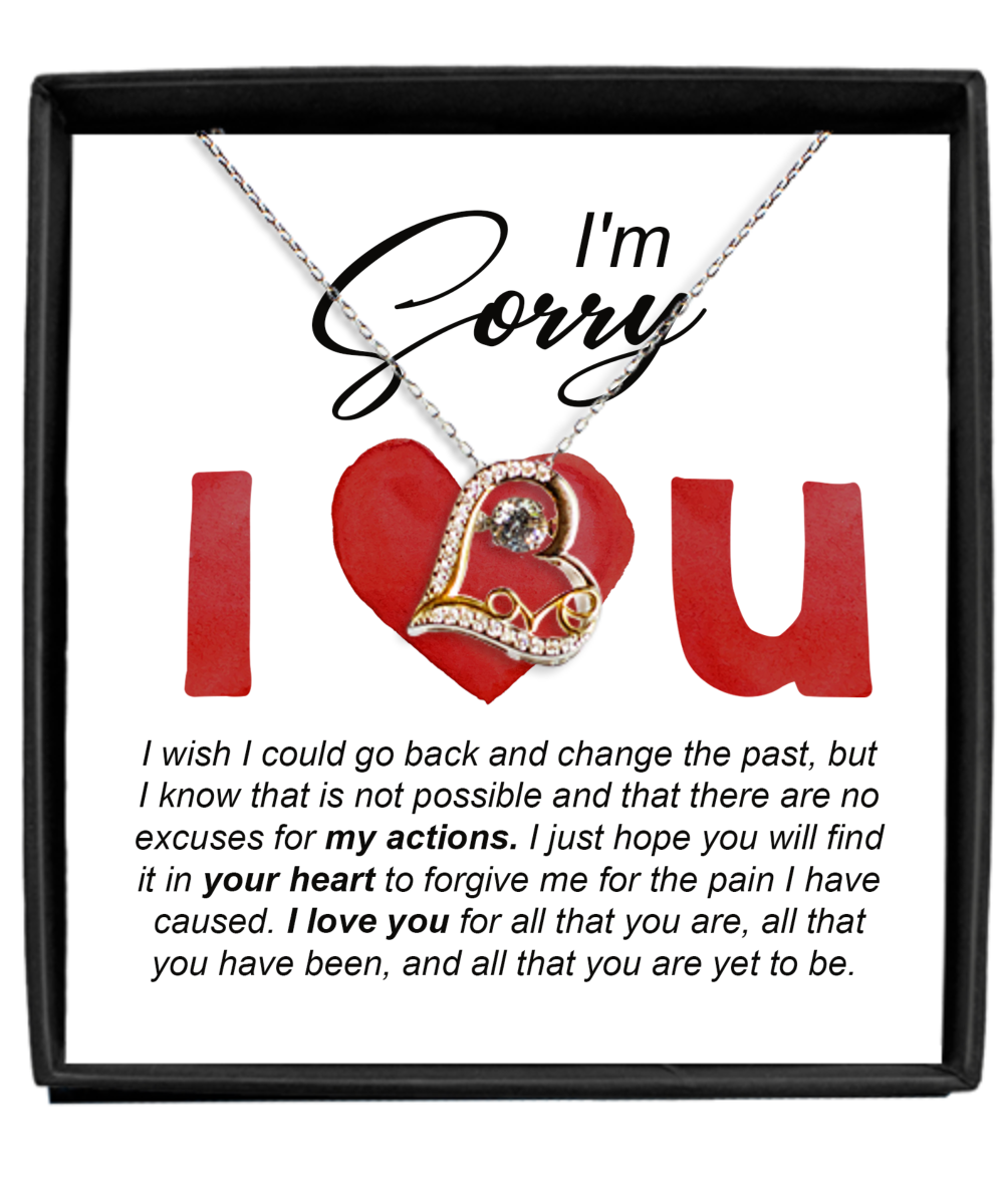 I'm Sorry Gift - Heart Necklace - Change The Past