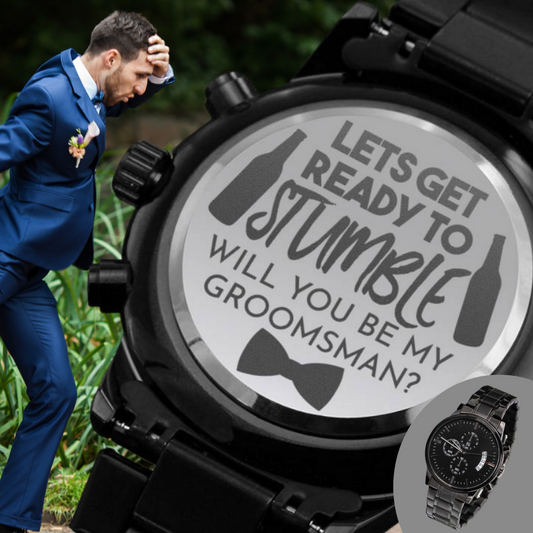 Groomsmen Gift Watch - Will You Be My Groomsman?