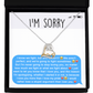 I'm Sorry Gift - Love Heart Necklace - Stupid Argument