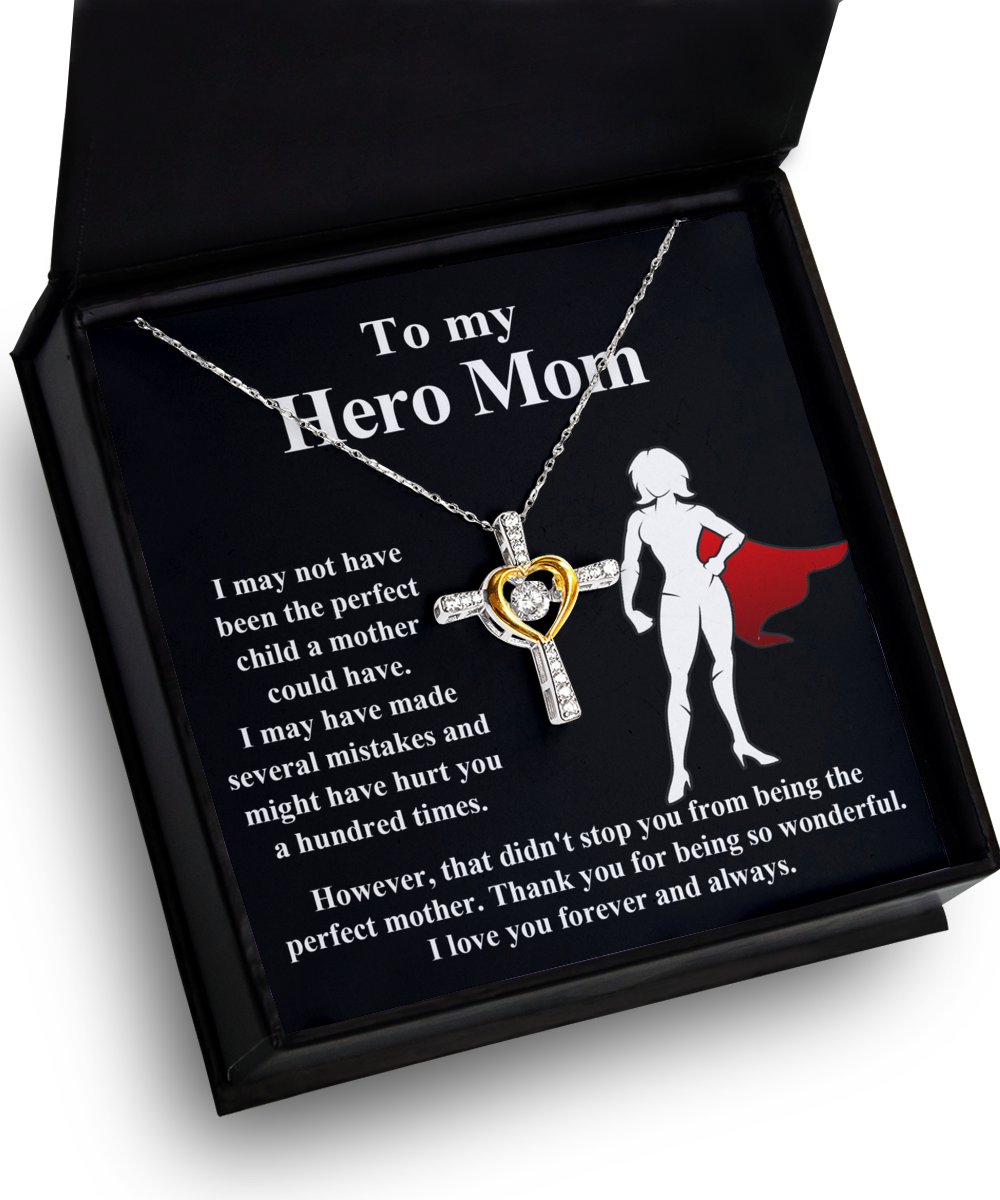 Mom Jewelry Gift - Cross Dancing Necklace - The Perfect Mother