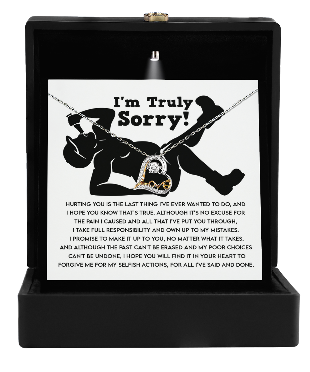 I'm Sorry Gift - Love Heart Necklace - Selfish Actions