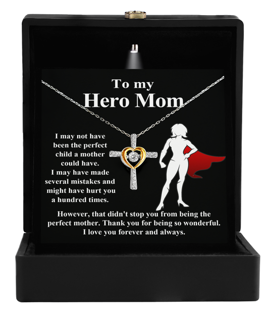 Mom Jewelry Gift - Cross Dancing Necklace - The Perfect Mother