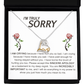 I'm Sorry Gift - Love Heart Necklace - Made You Sad