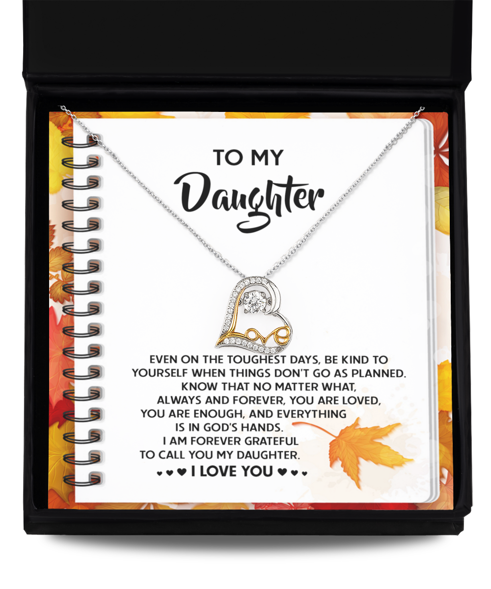 To My Daughter - In God's Hands - Scripted Love Necklace