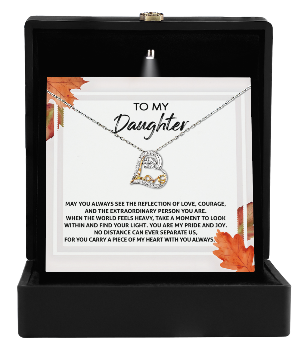 To My Daughter - Find Your Light - Scripted Love Necklace