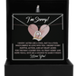 I'm Sorry Gift - Love Heart Necklace - Deeply In Love