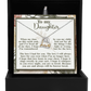 To My Daughter - Whispers Sweetly In Your Ears - Scripted Love Necklace