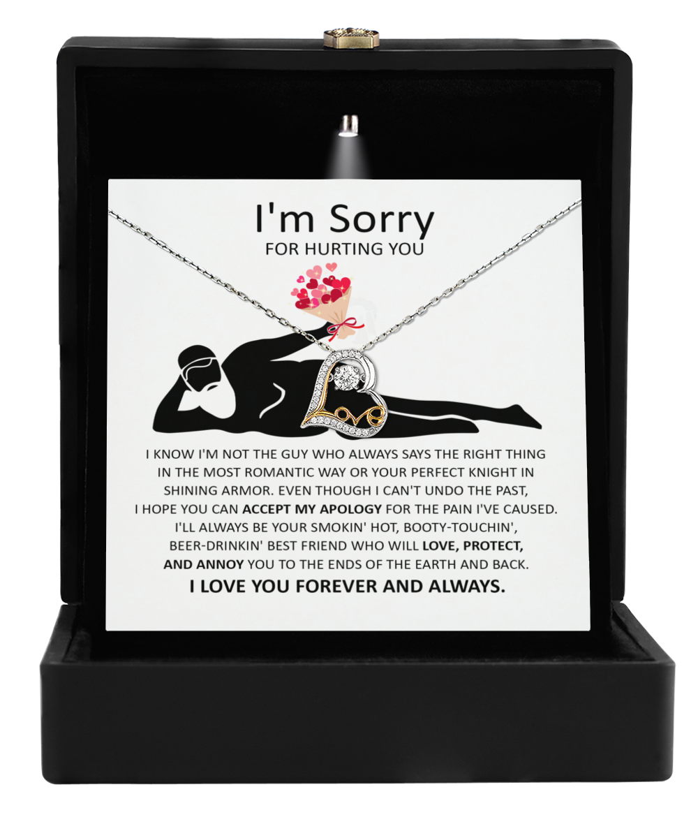 I'm Sorry Gift - Love Heart Necklace - The Most Romantic