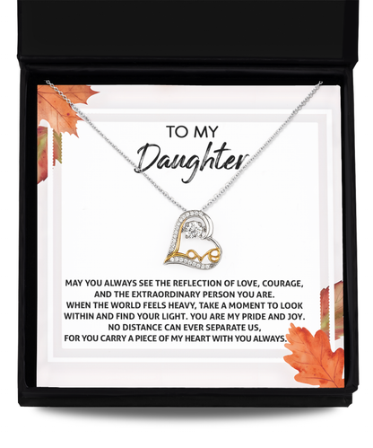 To My Daughter - Find Your Light - Scripted Love Necklace