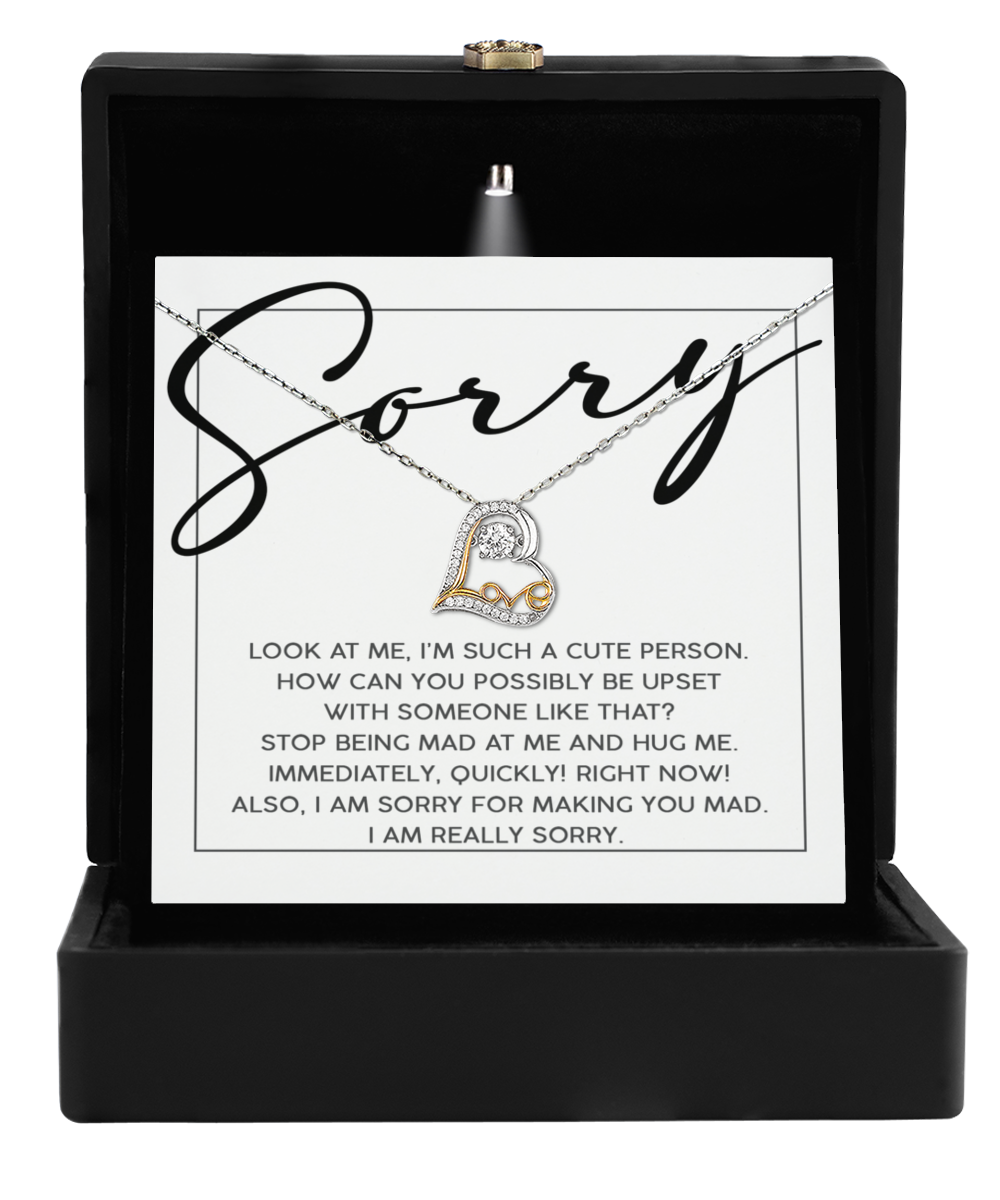 I'm Sorry Gift - Love Heart Necklace - Someone Like That