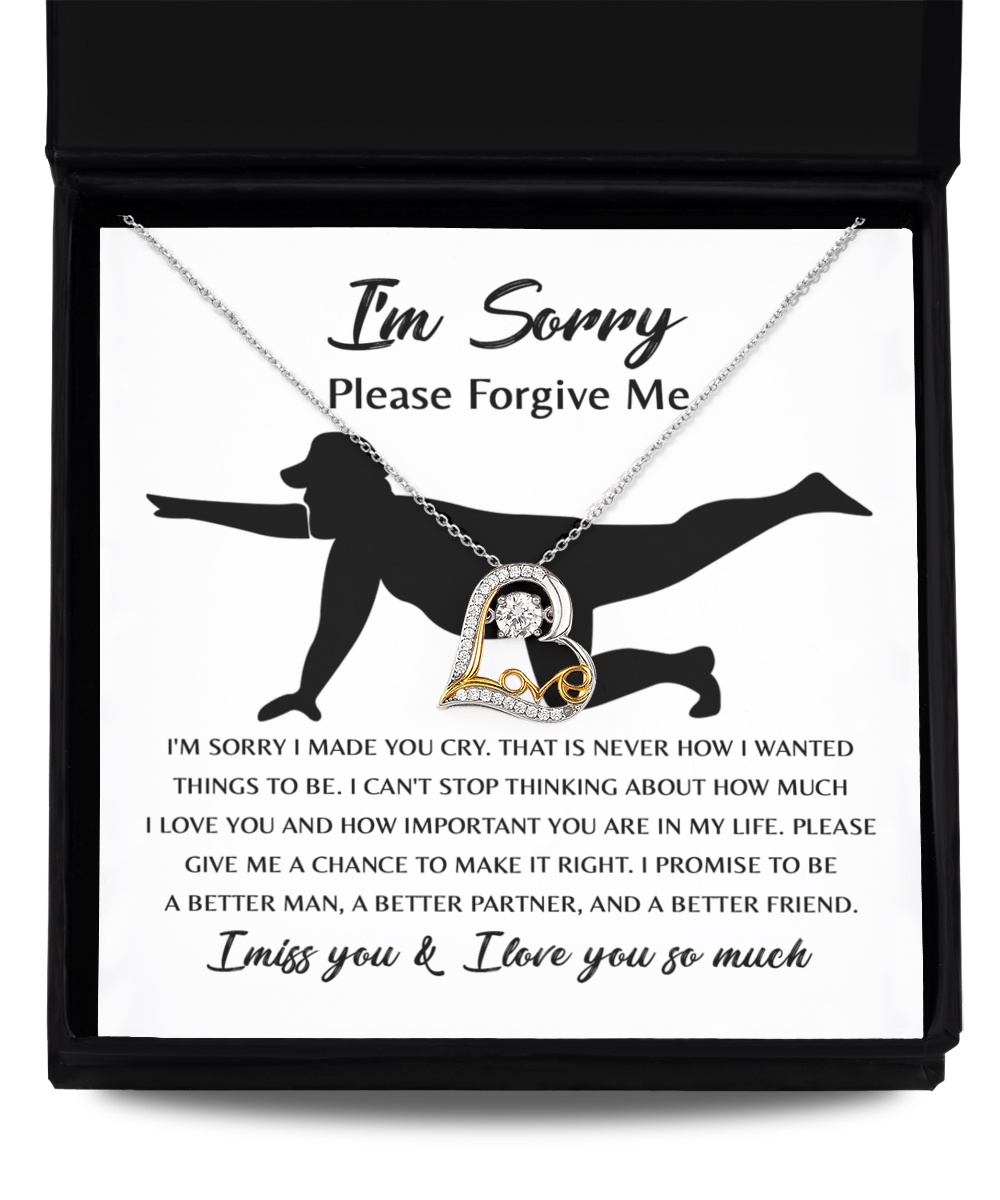 I'm Sorry Gift - Love Heart Necklace - Things To Be