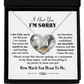 I'm Sorry Gift - Love Heart Necklace - Sincere Apology