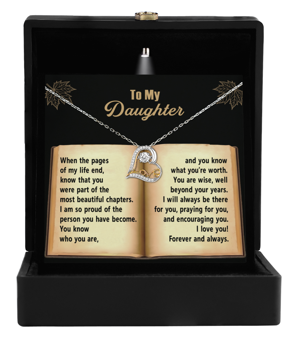 To My Daughter - You Are Wise Beyond Your Years - Scripted Love Necklace