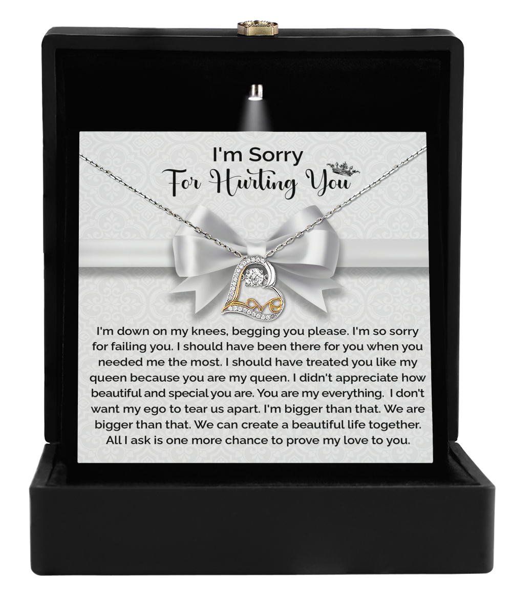 I'm Sorry Gift - Love Heart Necklace - My Queen