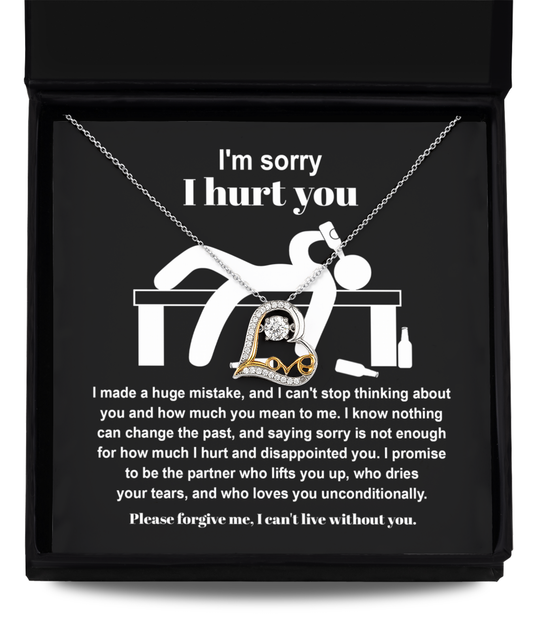 I'm Sorry Gift - Love Heart Necklace - Change The Past