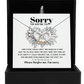 I'm Sorry Gift - Love Heart Necklace - Turn Back Time