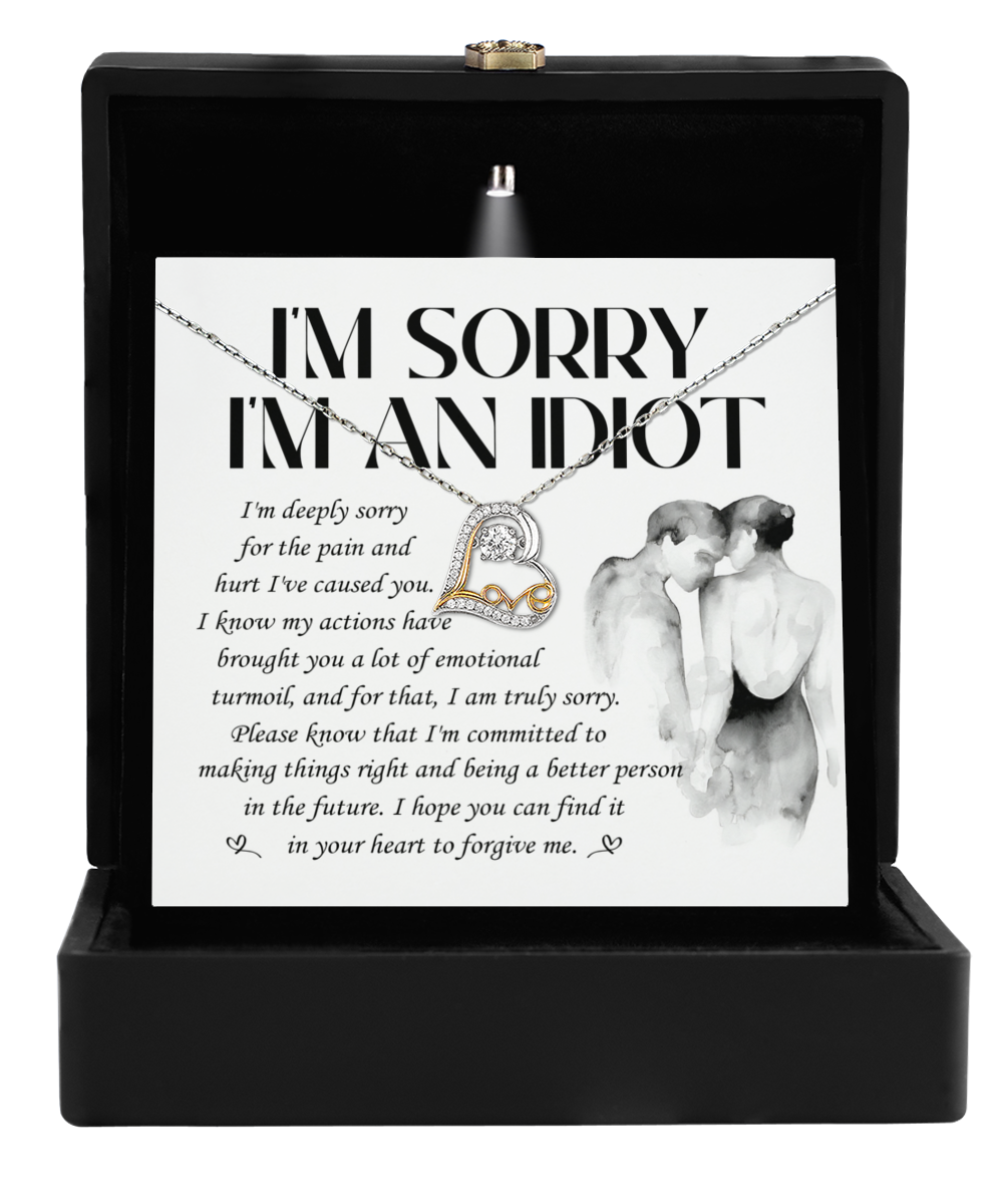 I'm Sorry Gift - Love Heart Necklace - Emotional Turmoil