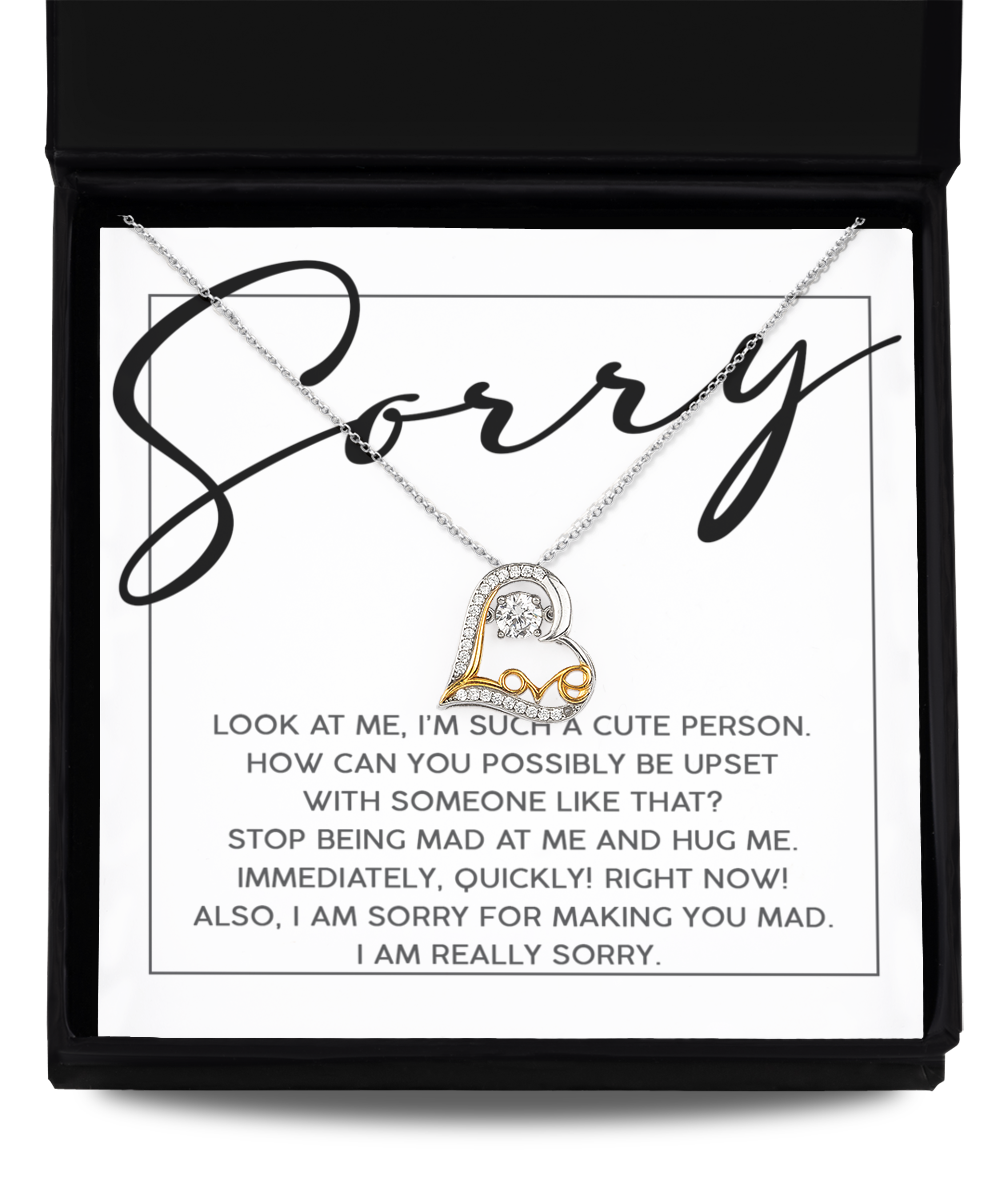 I'm Sorry Gift - Love Heart Necklace - Someone Like That