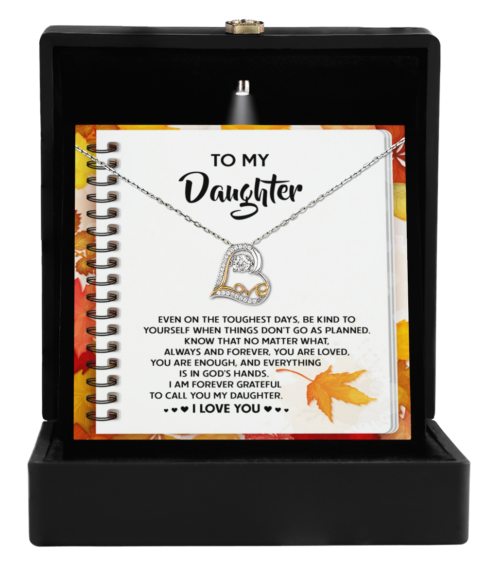 To My Daughter - In God's Hands - Scripted Love Necklace