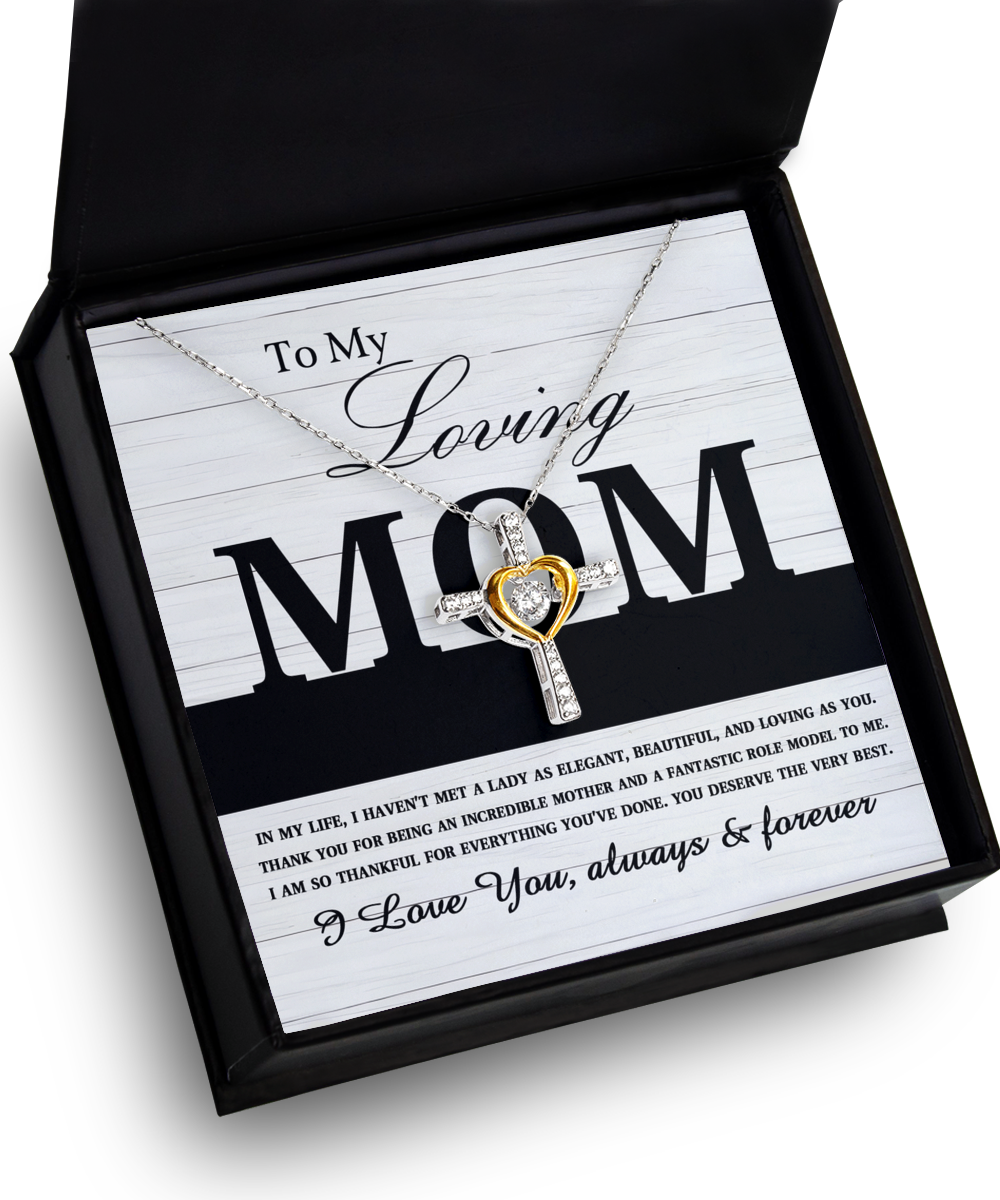 Gift For My Mom - Cross Dancing Necklace - Loving As You