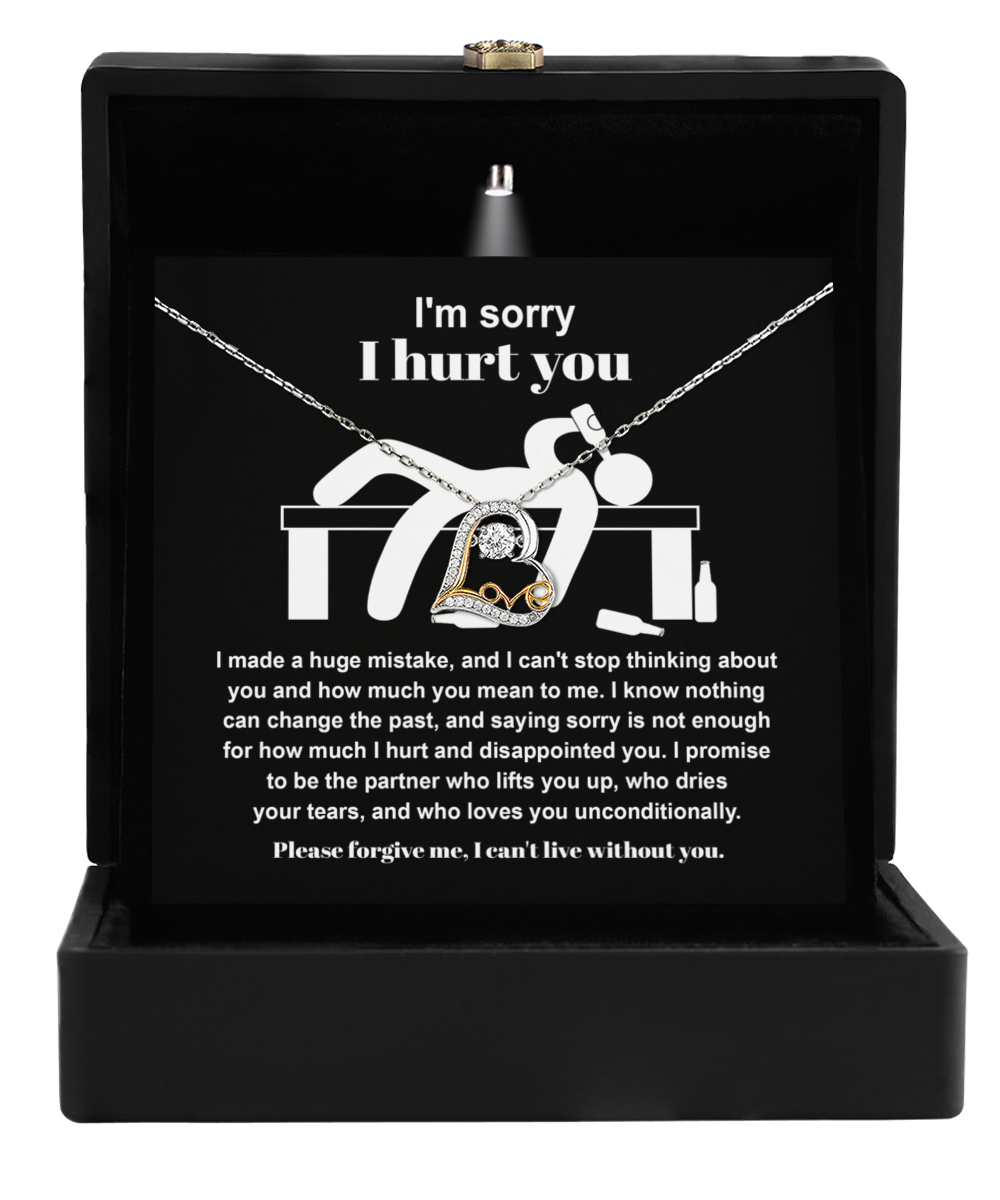 I'm Sorry Gift - Love Heart Necklace - Change The Past