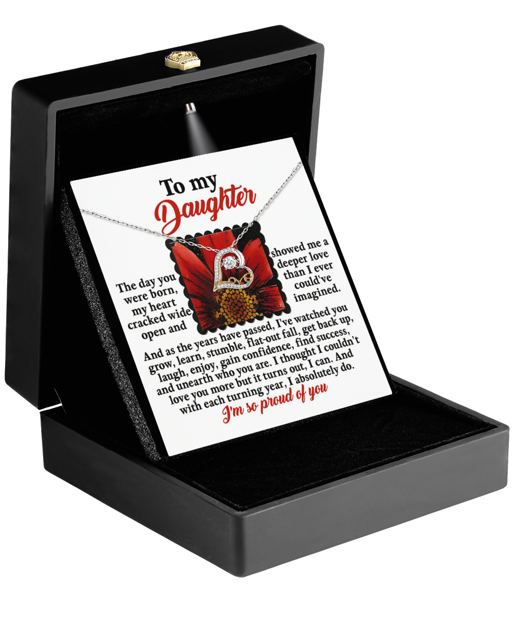 To My Daughter - I Couldn't Have Imagined A Deeper Love - Scripted Love Necklace