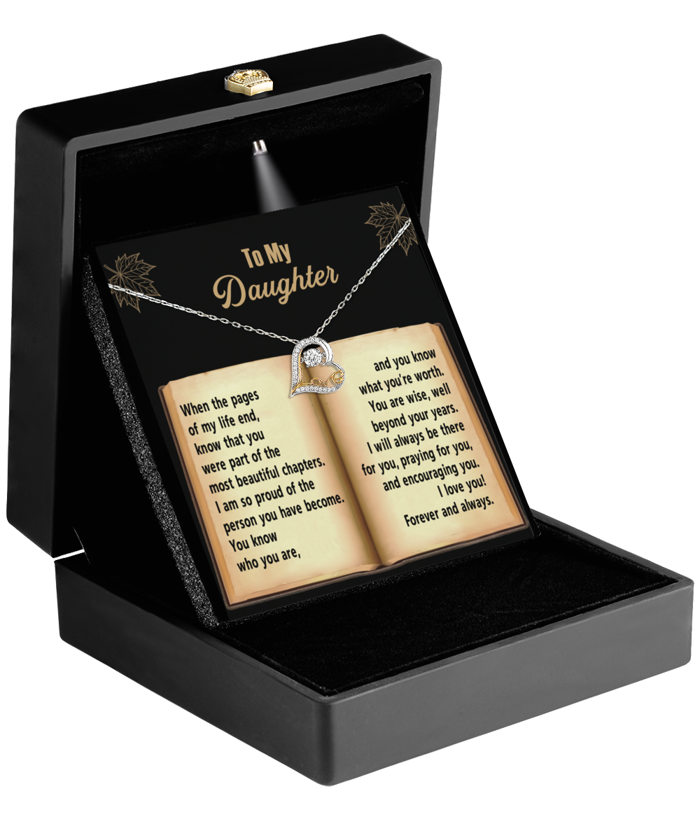 To My Daughter - You Are Wise Beyond Your Years - Scripted Love Necklace