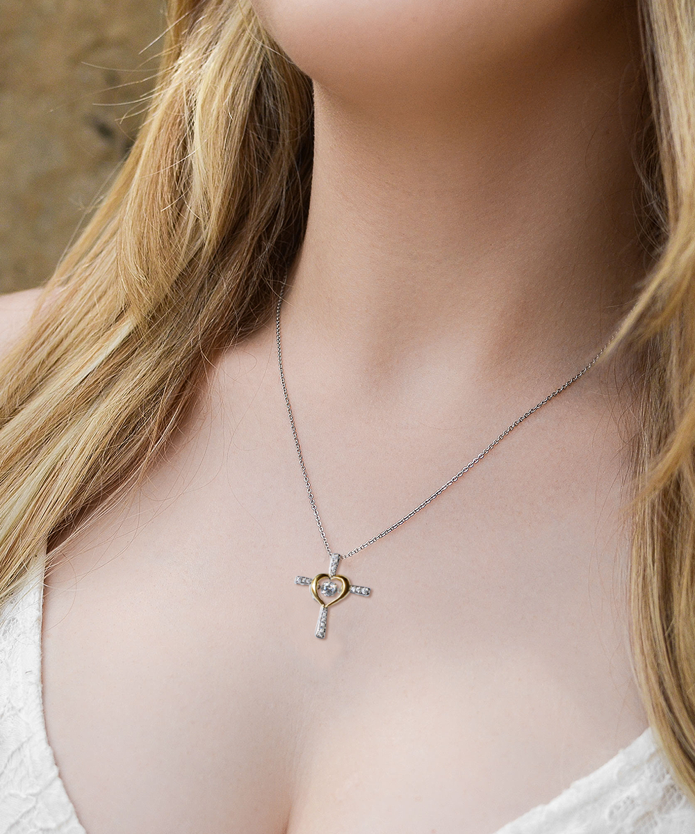 Mom Jewelry Gift - Cross Dancing Necklace - The Perfect Mother