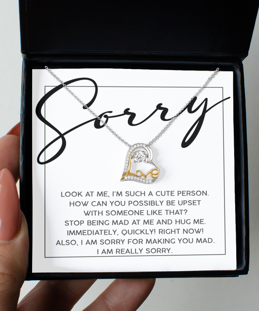 I'm Sorry Gift - Love Heart Necklace - Someone Like That