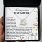 To My Daughter - I Did It From Love - Scripted Love Necklace