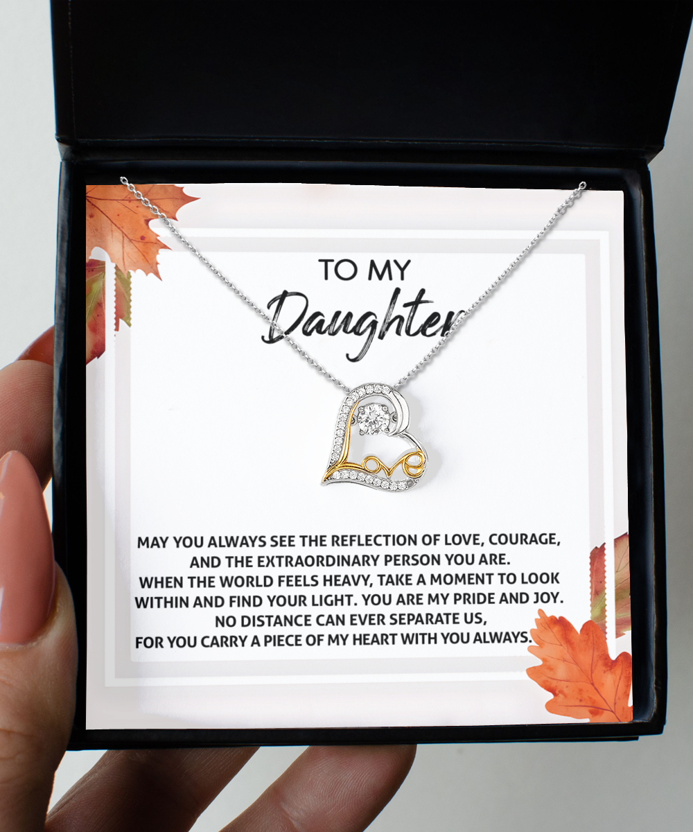 To My Daughter - Find Your Light - Scripted Love Necklace