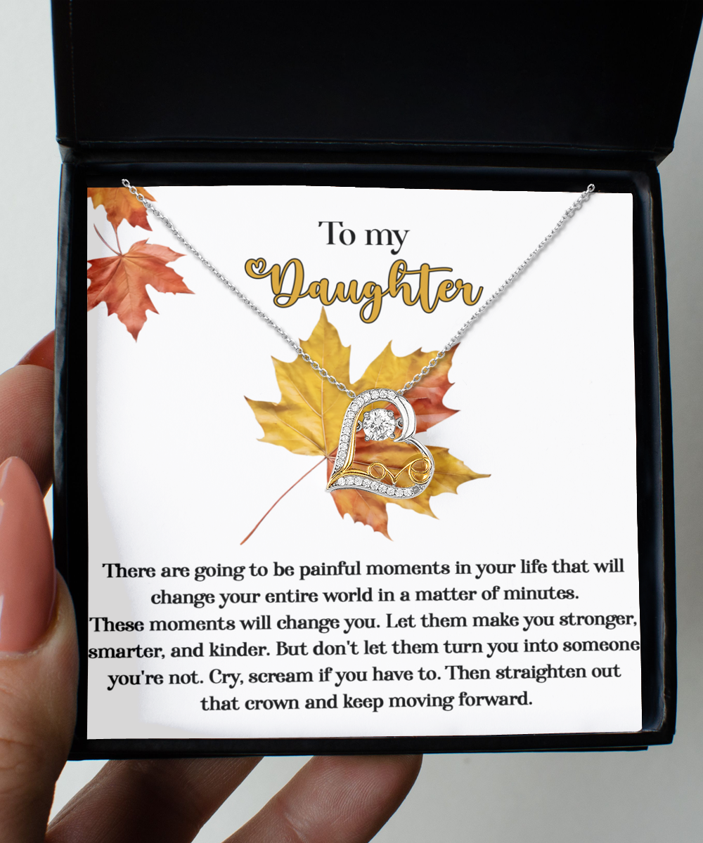 To My Daughter - Make You Stronger - Scripted Love Necklace