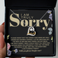 I'm Sorry Gift - My Emotions Got The Best Of Me - Love Scripted Heart Necklace