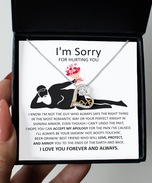 I'm Sorry Gift - Love Heart Necklace - The Most Romantic