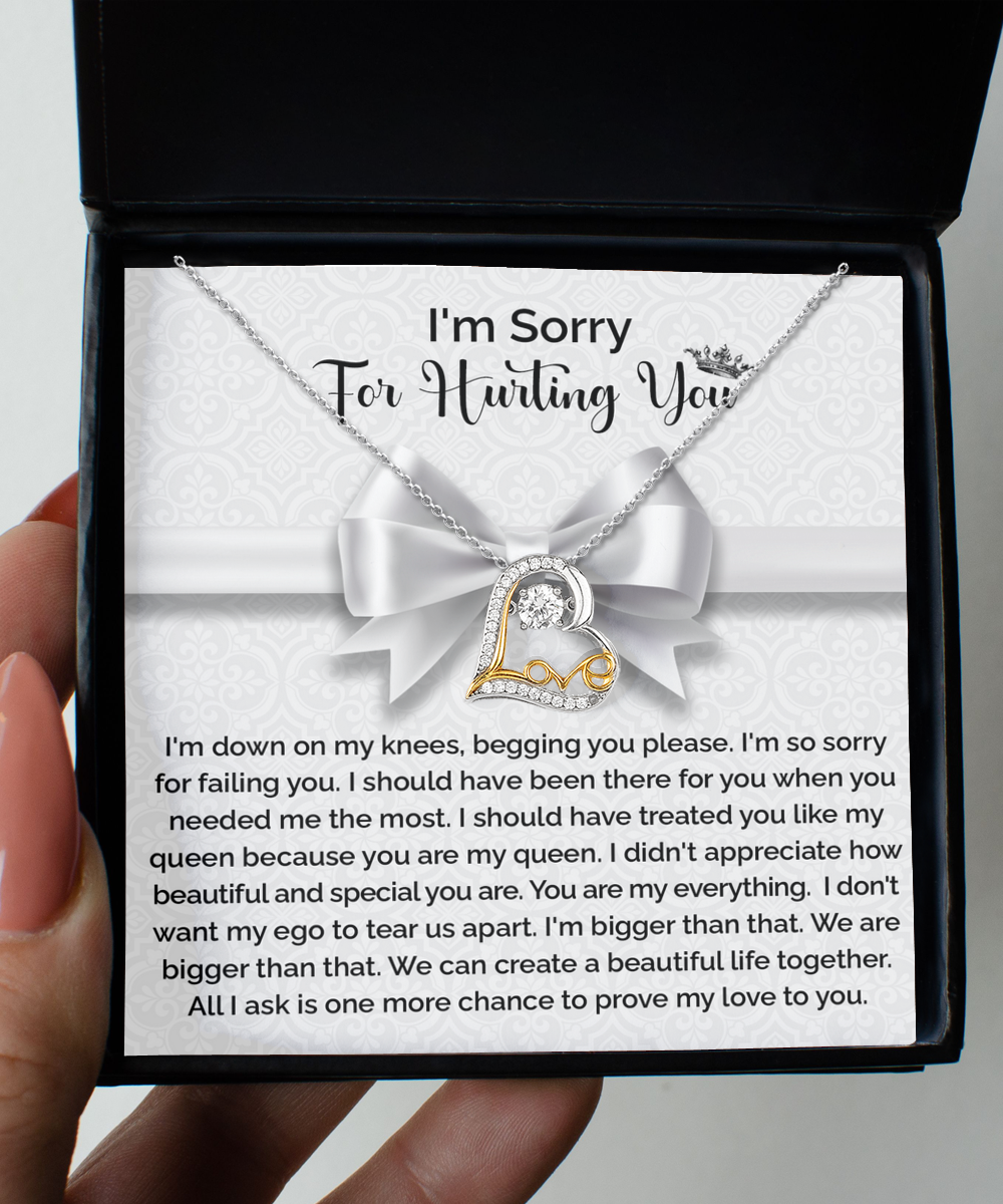 I'm Sorry Gift - Love Heart Necklace - My Queen