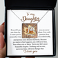 To My Daughter - Live With Passion Love Unconditionally - Scripted Love Necklace