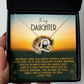 To My Daughter - You've Grown Brighter - Scripted Love Necklace