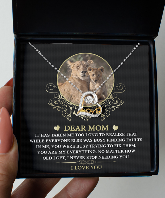 Gift For My Mom - Love Dancing Necklace - My Everything