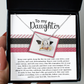 To My Daughter - Keep The Fire Inside Of Your Soul - Scripted Love Necklace