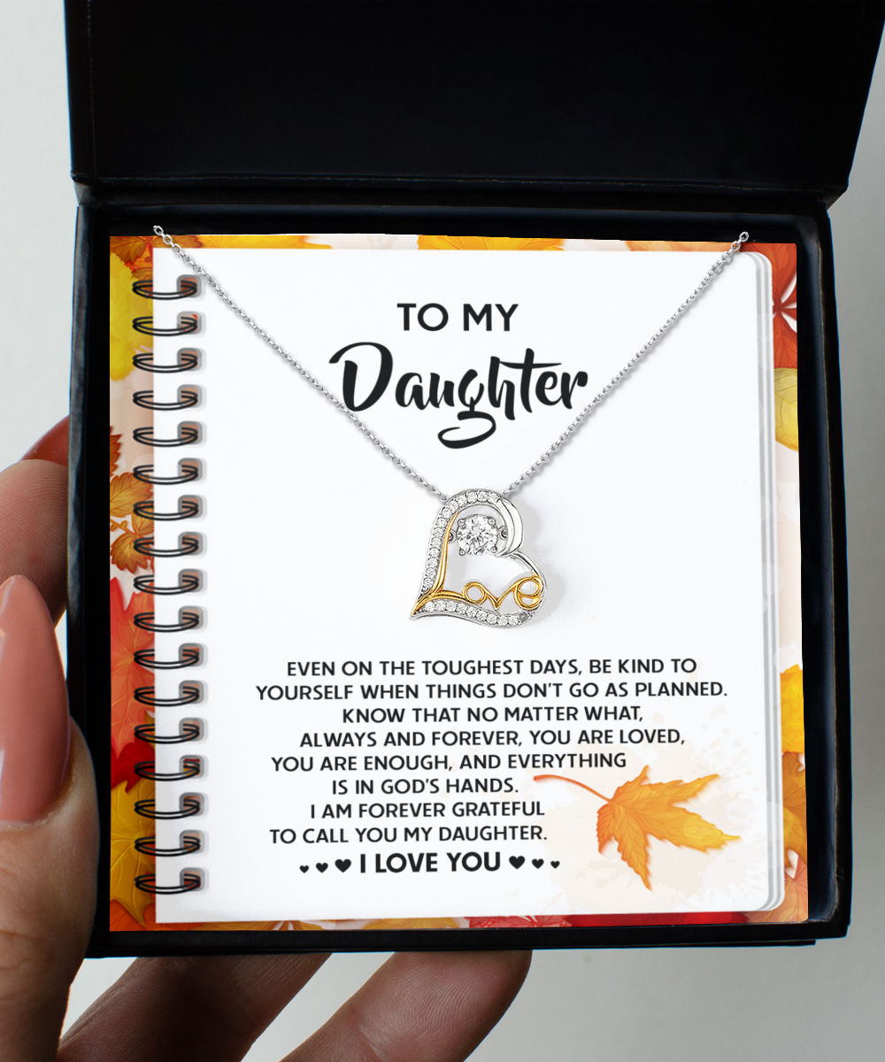 To My Daughter - In God's Hands - Scripted Love Necklace